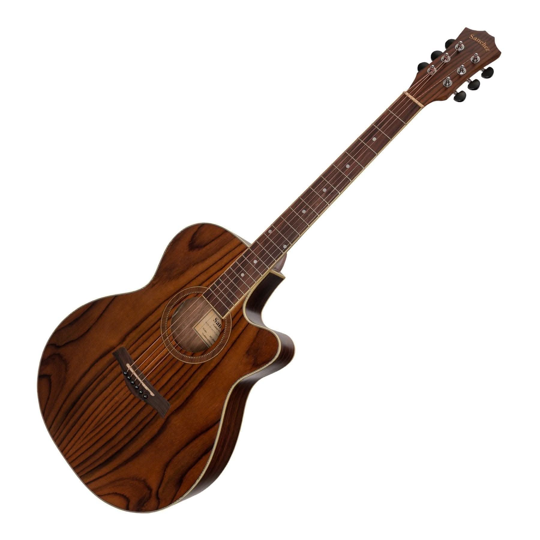 Sanchez Acoustic-Electric Small Body Cutaway Guitar (Rosewood) - GIG Guitars