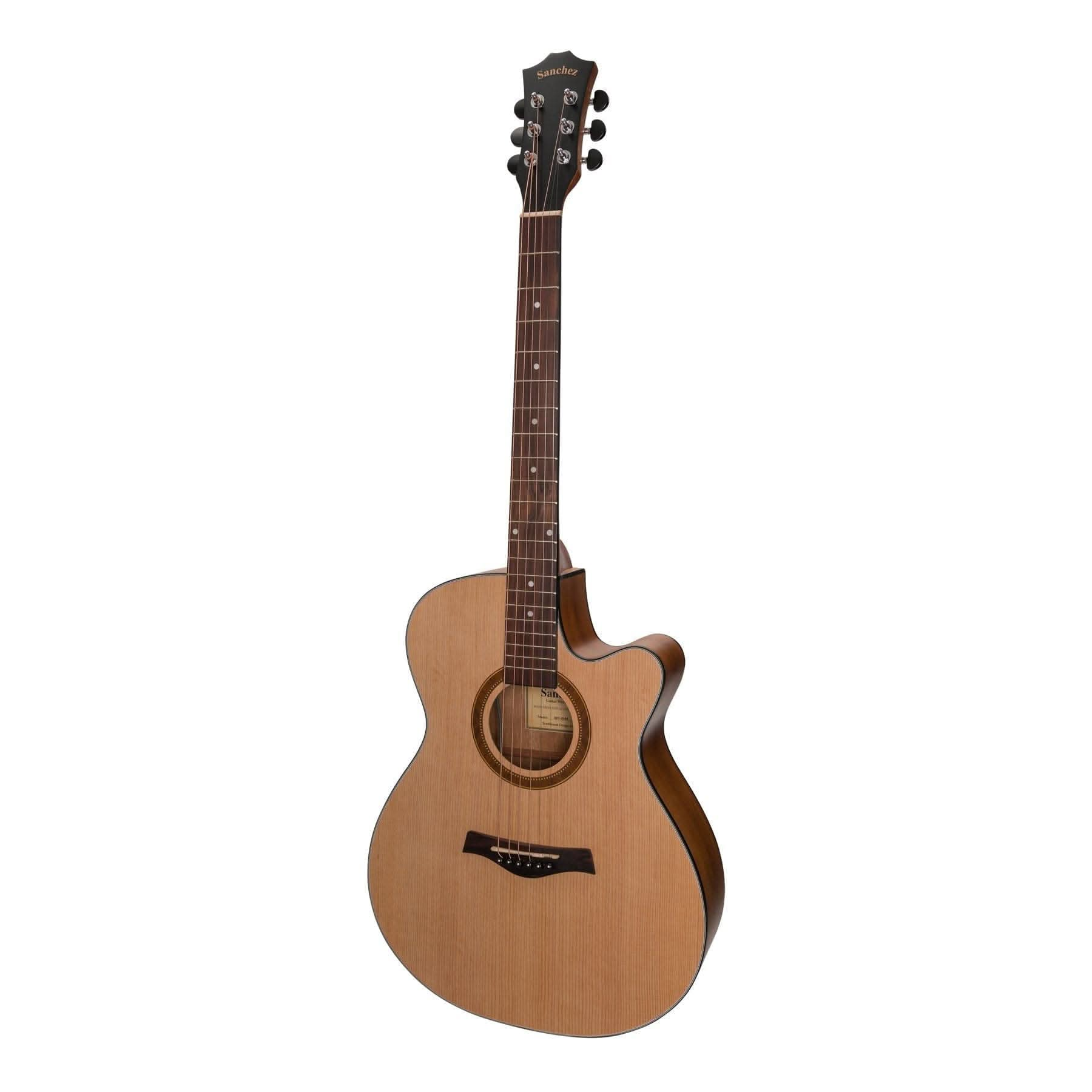 Sanchez Acoustic-Electric Small Body Cutaway Guitar (Spruce/Acacia) - GIG Guitars