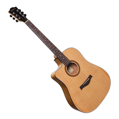 Sanchez Left Handed Acoustic-Electric Dreadnought Cutaway Guitar (Spruce/Acacia) - GIG Guitars