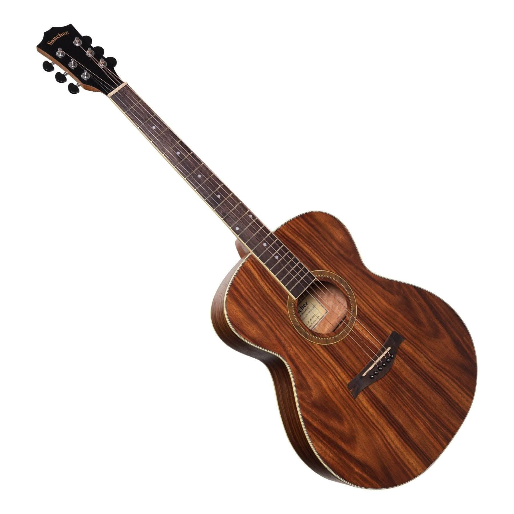 Sanchez Left Handed Acoustic Small Body Guitar (Rosewood) - GIG Guitars