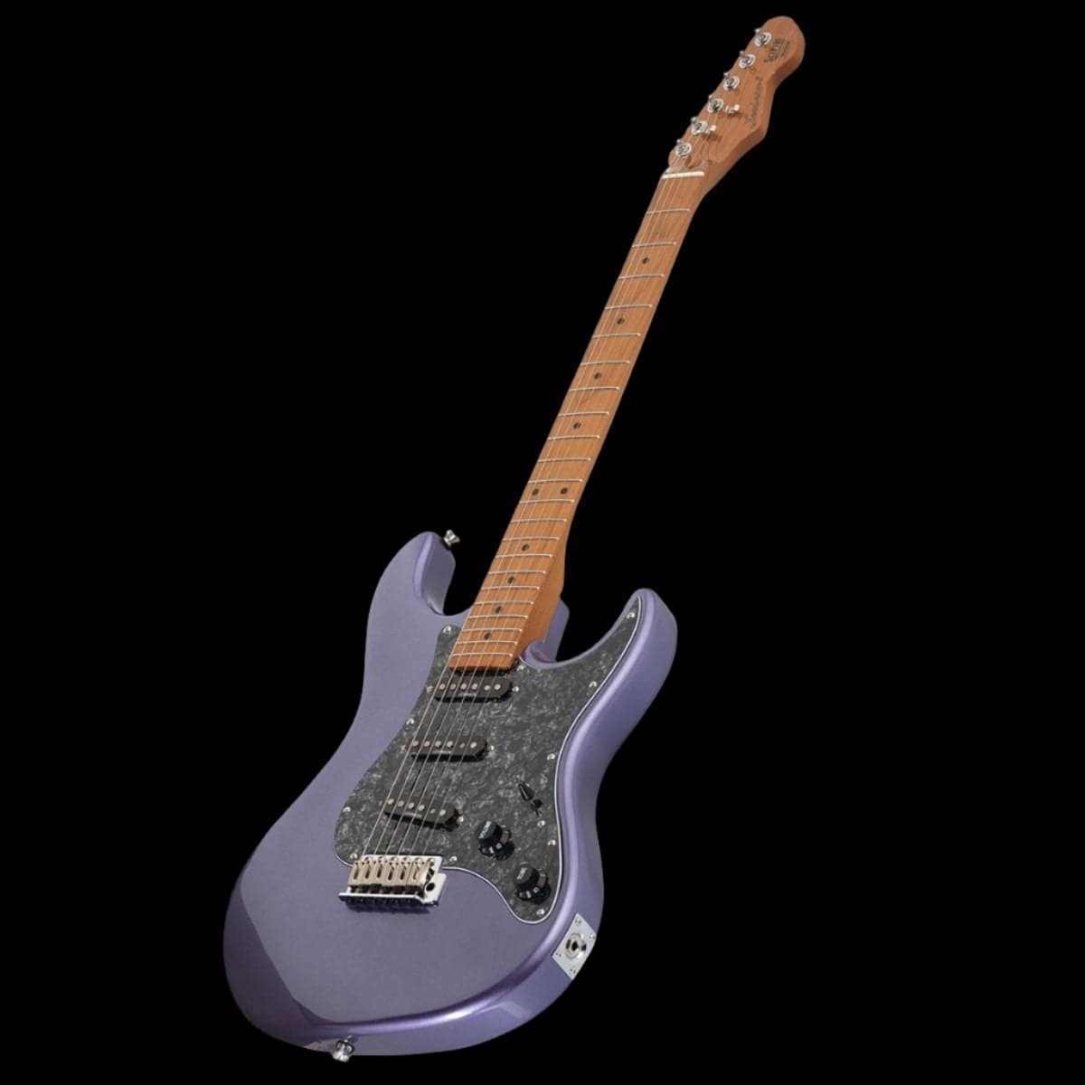 Sceptre Ventana Std Double Cutaway Metallic Purple SSS w Maple Board by Levinson - GIG Guitars