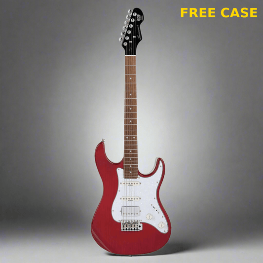 Sceptre Ventana Deluxe Double Cutaway HSS See Thru Red