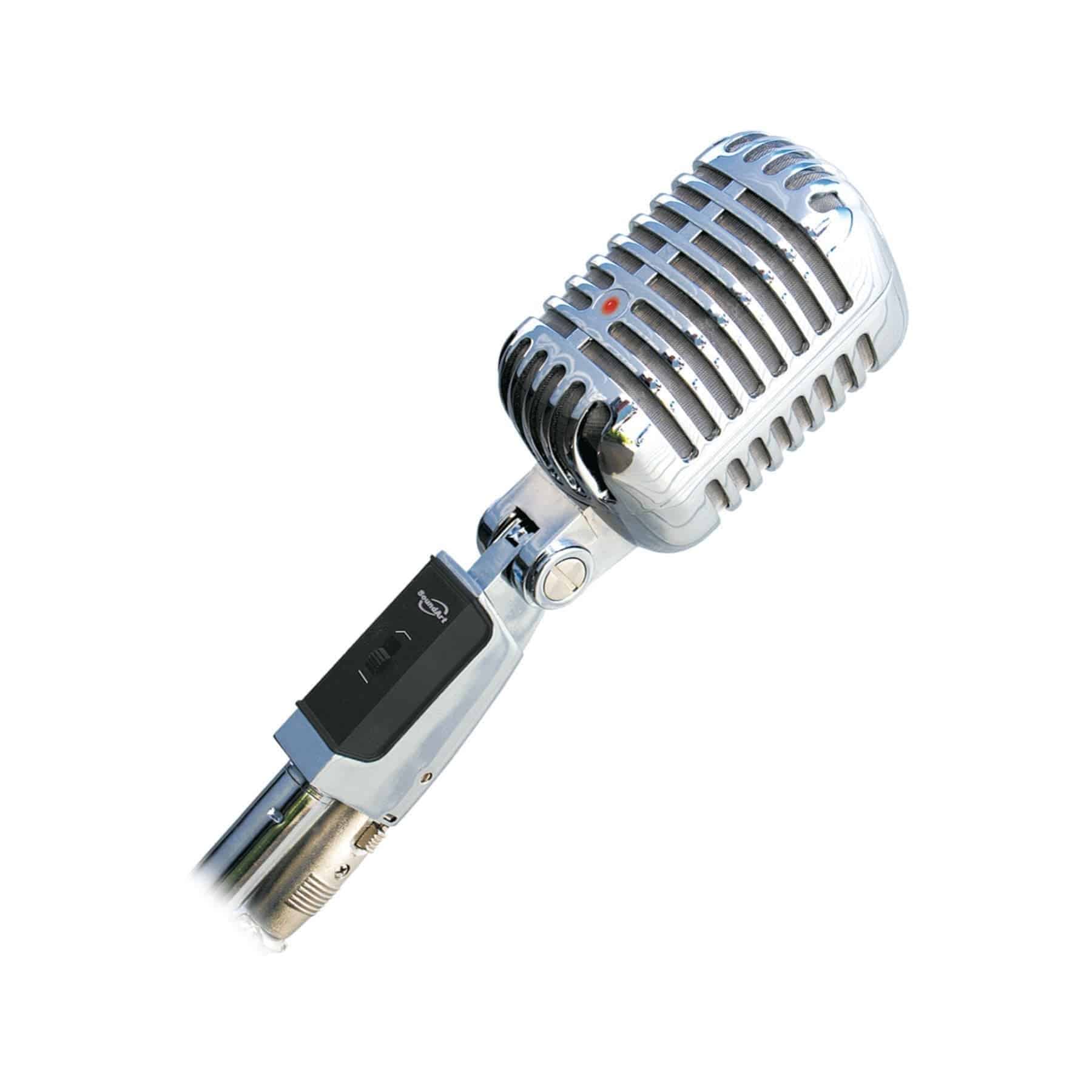 SoundArt 'Vintage' Condenser Microphone with Deluxe Carry Case Chrome Soundart PA & DJ