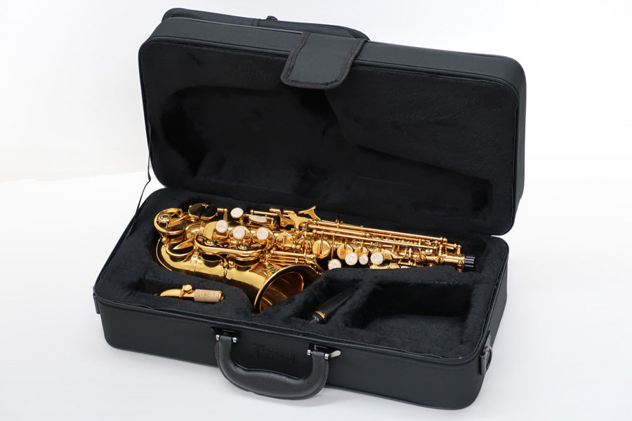 J.Michael SPC-700 Curved Soprano Saxophone in Clear Lacquer Finish