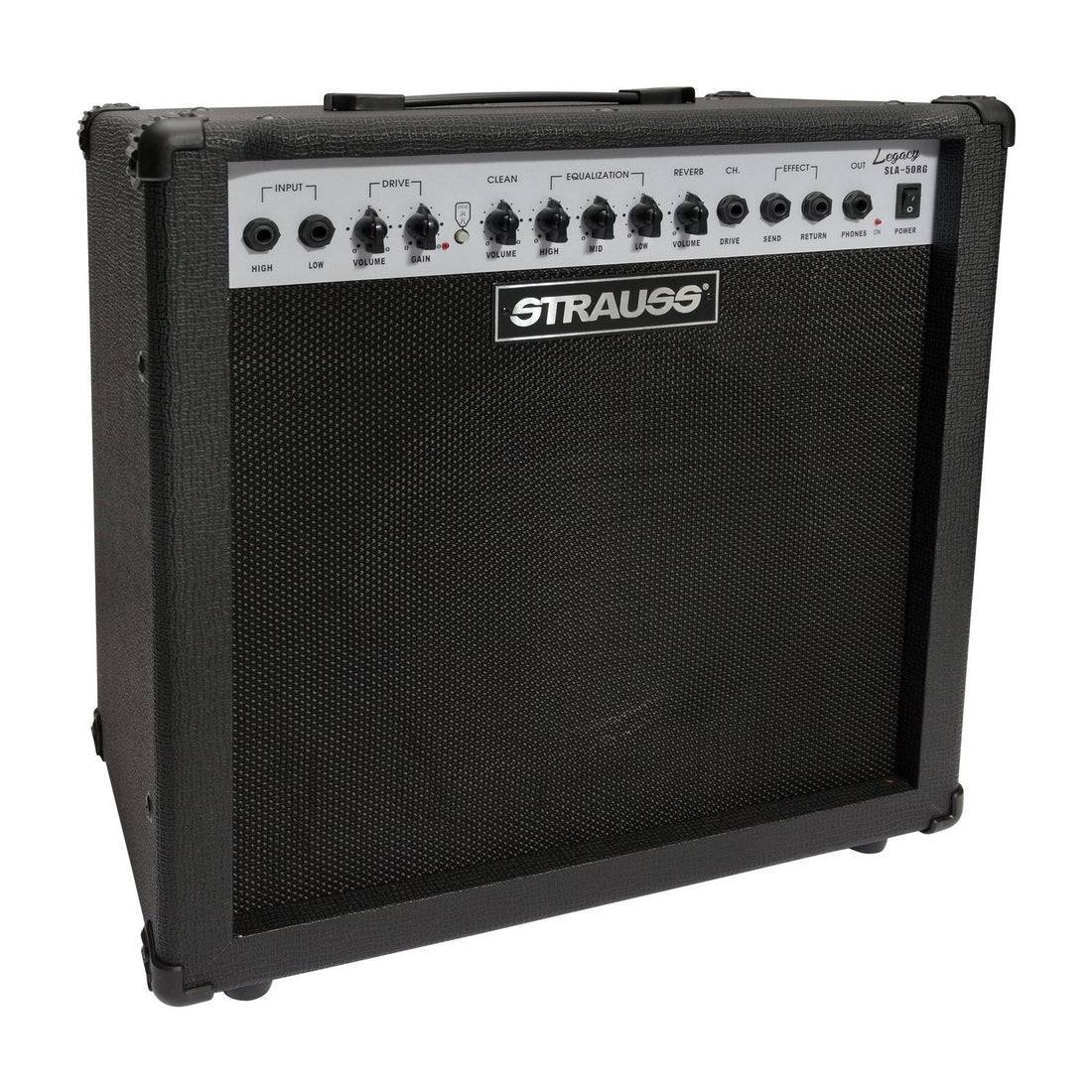 Strauss 'Legacy' 50 Watt Combo Solid State Guitar Amplifier Black