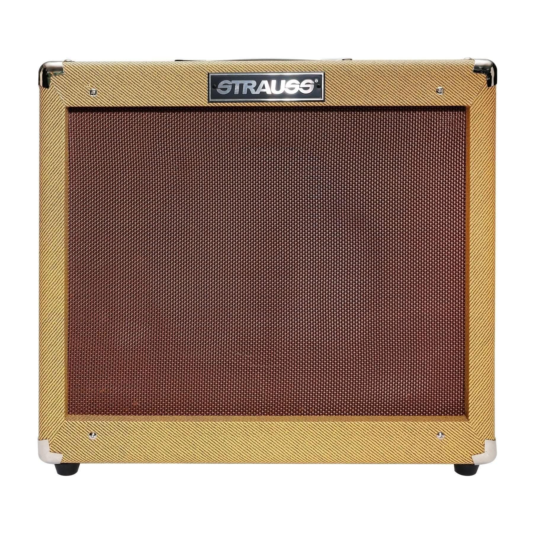 Strauss 'Legacy Vintage' 50 Watt Combo Solid State Guitar Amplifier (Tweed Tolex) - GIG Guitars