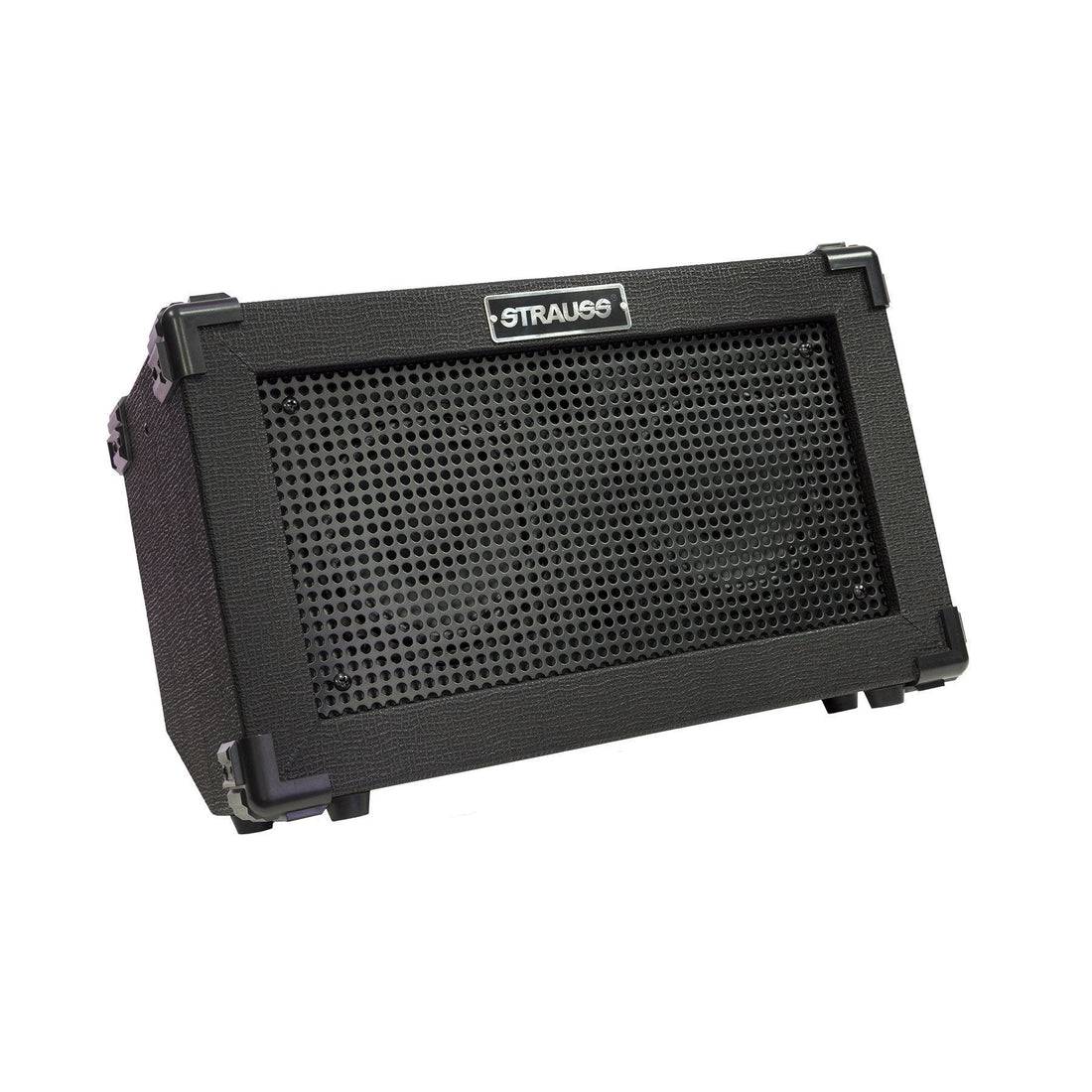 Strauss 'Streetbox' 20 Watt Solid State Rechargeable DC Amplifier Black