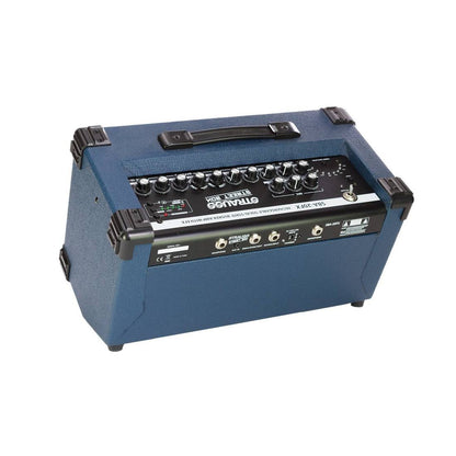 Strauss 'Streetbox' 20 Watt Solid State Rechargeable DC Amplifier Blue