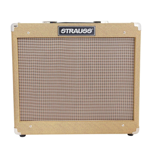 Strauss SVT-15R 15 Watt Combo Valve Amplifier with Reverb (Tweed) - GIG Guitars