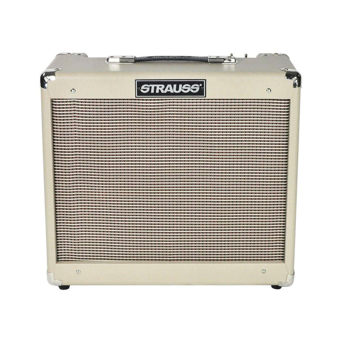 Strauss SVT-20R  20 Watt Combo Valve Amplifier with Reverb (Cream) - GIG Guitars