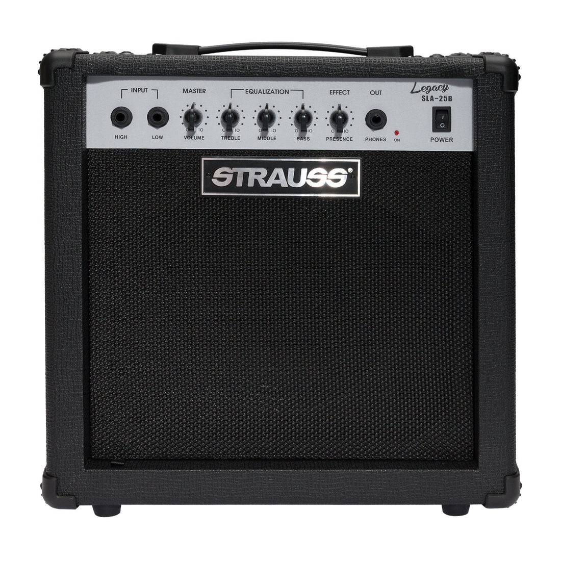 Strauss 'Legacy' 25 Watt Combo Solid State Bass Amplifier Black