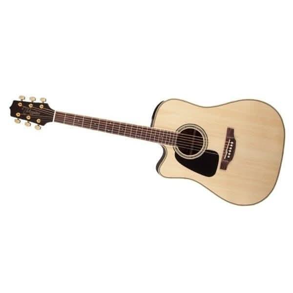 Takamine G50 Series Left Handed Dreadnought AC/EL Guitar with Cutaway in Natural Gloss Finish - GIG Guitars