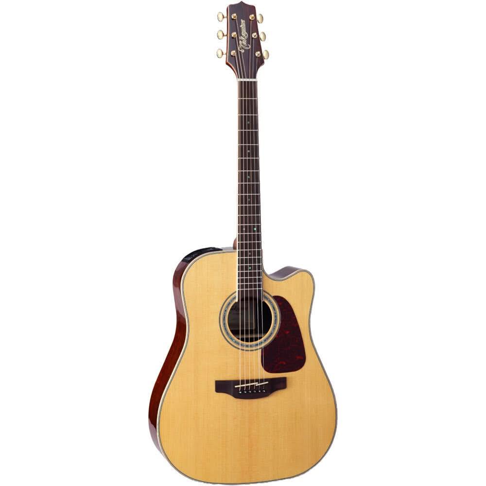 Takamine G90 Madagascan Dreadnought AC/EL Guitar with Cutaway in Natural Gloss Finish