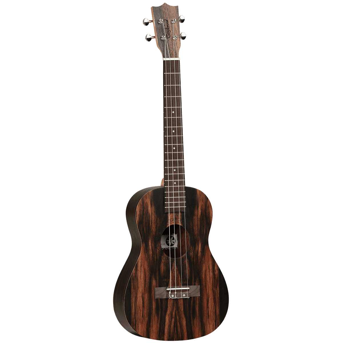 Tanglewood TWT20 Tiare Baritone Ukulele All Figured Ebony with Bag - GIG Guitars