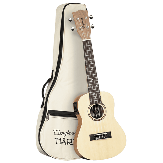 Tanglewood TWT9EB Tiare Concert Ukulele w/ Pickup Spruce/Koa with Gig Bag - GIG Guitars