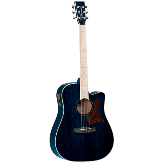 Tanglewood TW5BLA2 Winterleaf Blonde Dreadnought C/E Bondi Blue Gloss - GIG Guitars