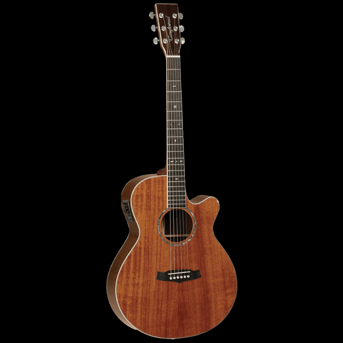 Tanglewood TW47RE Sundance Reserve All Solid Mahogany Superfolk C/E with Case - GIG Guitars