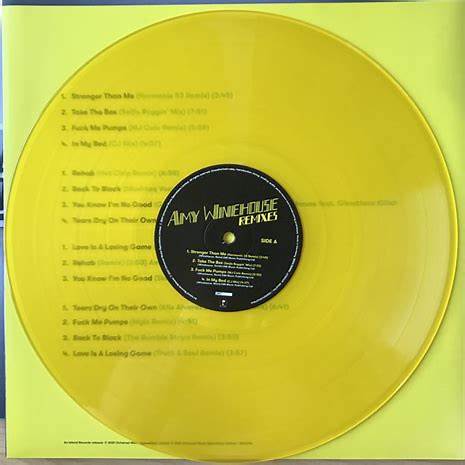 Amy Winehouse – Remixes (RSD 2021 Yellow & Blue Vinyl 2LP