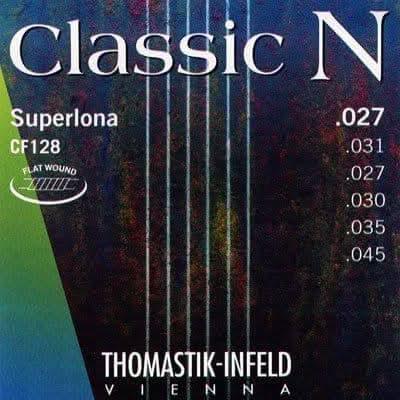 Thomastik CF128 Classic N Nylon Flat Wound Superlona chrome G - GIG Guitars