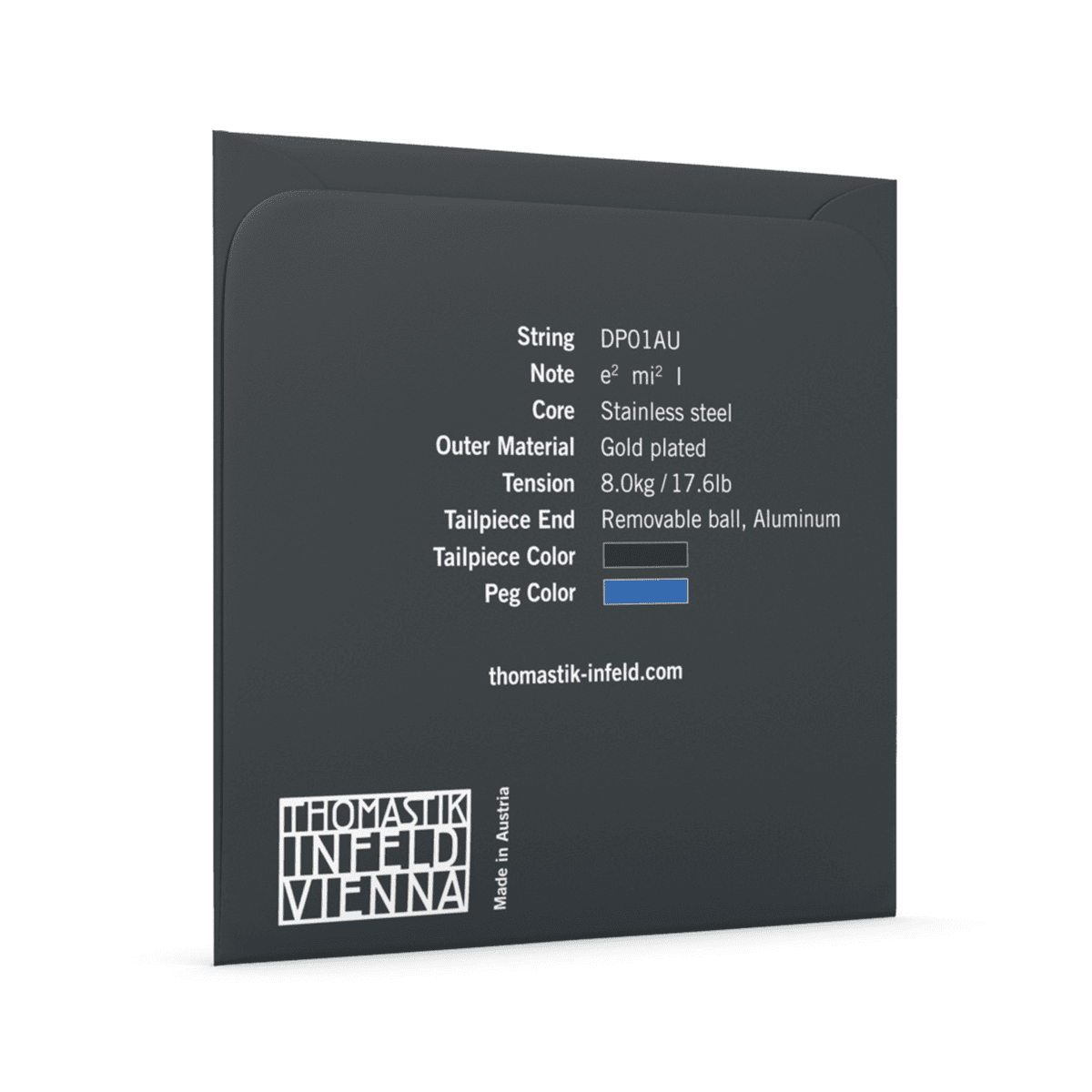 Thomastik DP01AU Dominant Pro E Volin String Gold Plated Thomastik 