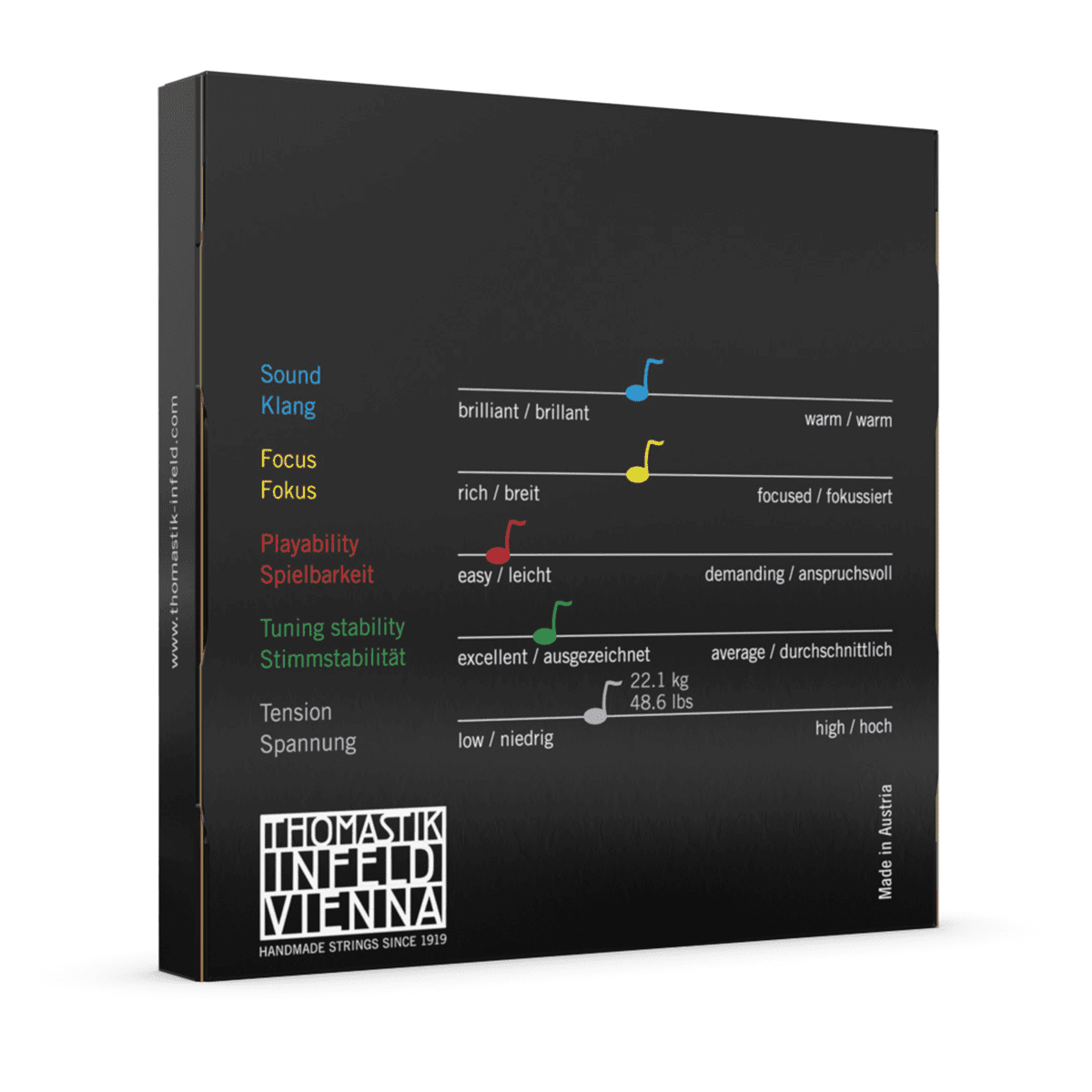 Thomastik VIT100O Vision Titanium Violin Orchestra 4/4 Set - GIG Guitars