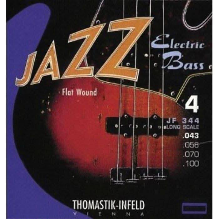 Thomastik JF344 Jazz Flat Wound 43-100 Electric Bass String Set - GIG Guitars