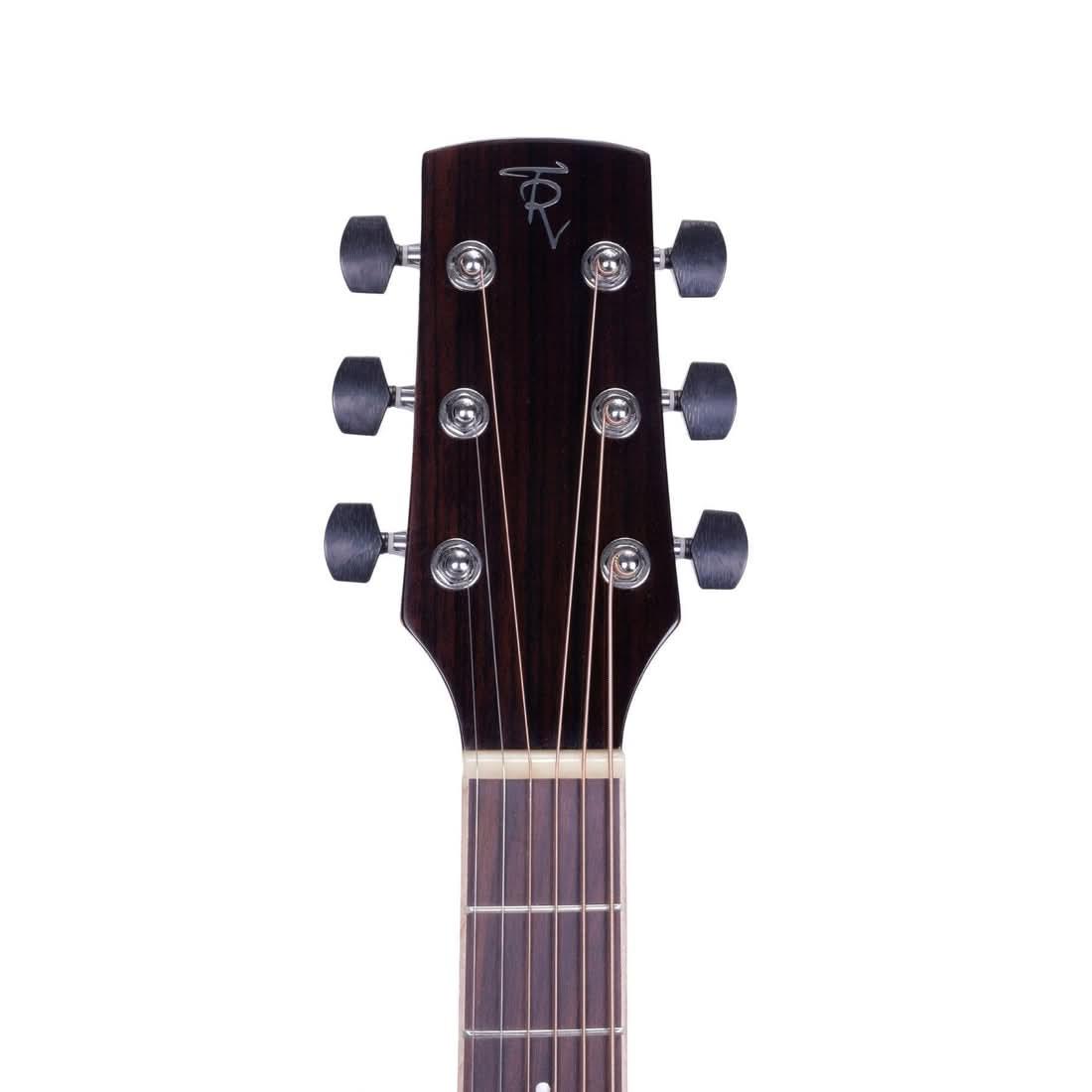 Timberidge '1 Series' Left Handed Spruce Solid Top Acoustic-Electric Dreadnought Cutaway Guitar Natural Gloss