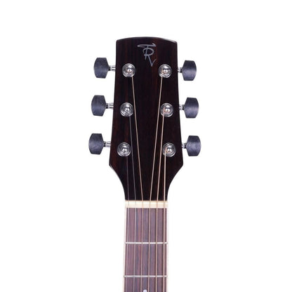 Timberidge '1 Series' Left Handed Spruce Solid Top Acoustic-Electric Small Body Cutaway Guitar Natural Gloss