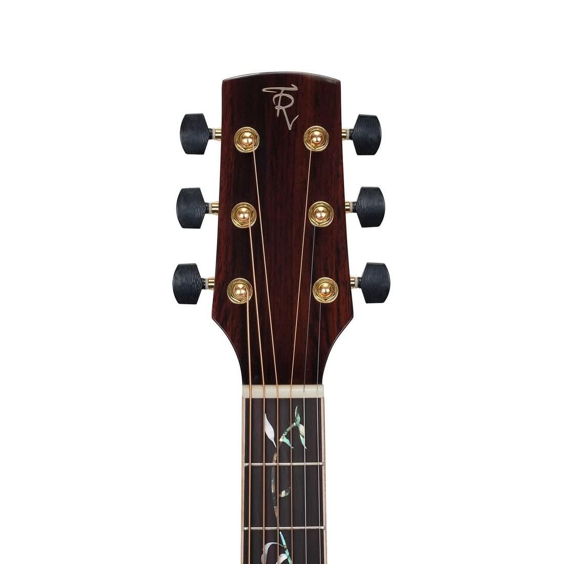 Timberidge '3 Series' Spruce Solid Top Acoustic-Electric Dreadnought Cutaway Guitar with 'Tree of Life' Inlay Natural Gloss