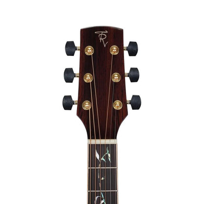 Timberidge '3 Series' Spruce Solid Top Acoustic-Electric Dreadnought Cutaway Guitar with 'Tree of Life' Inlay Natural Gloss