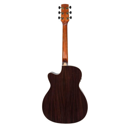 Timberidge '3 Series' Spruce Solid Top Acoustic-Electric Small Body Cutaway Guitar Natural Gloss