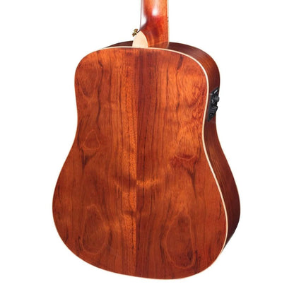 Timberidge '4 Series' Cedar Solid Top Acoustic-Electric Traveller Mini Guitar Natural Satin