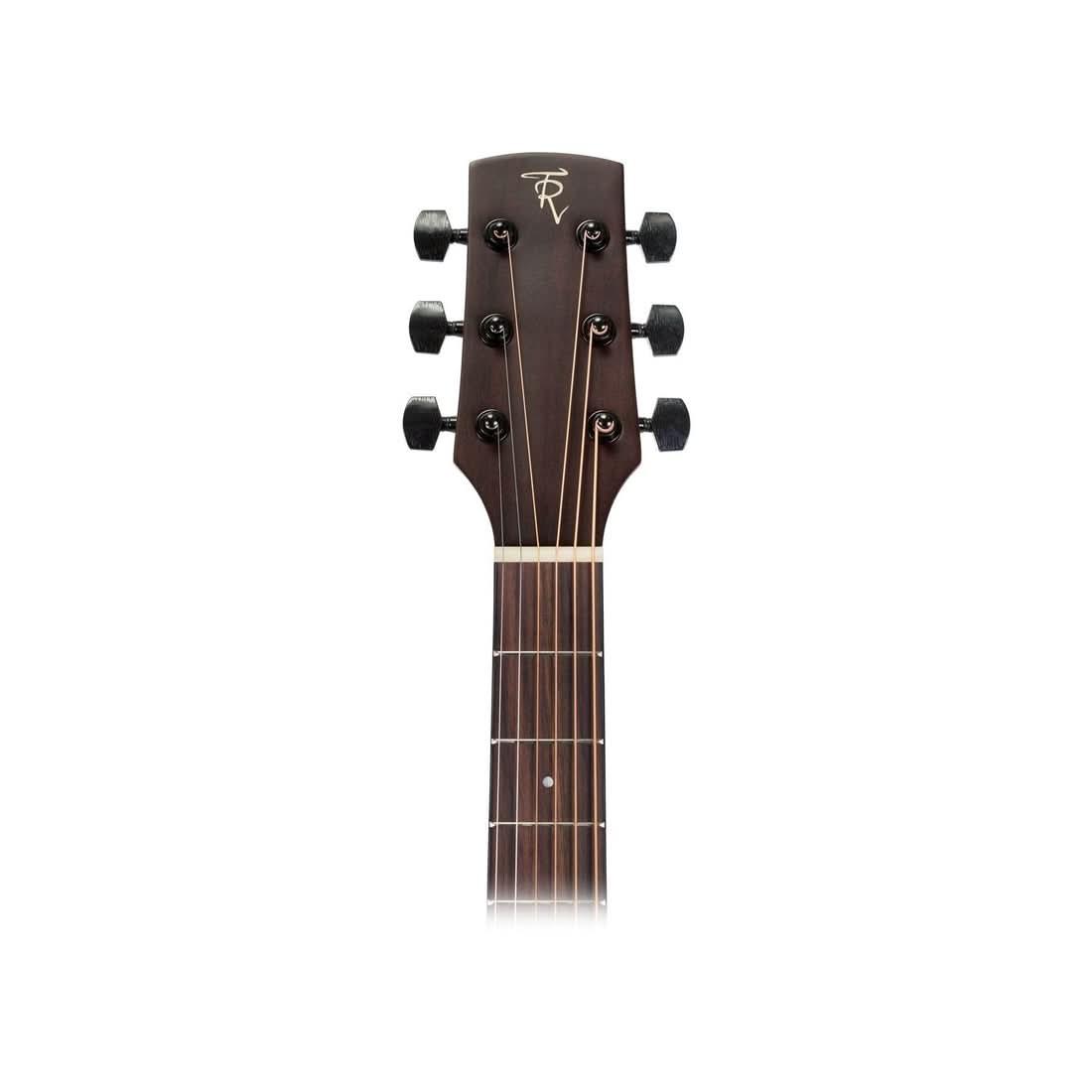 Timberidge 'Messenger Series' Left Handed Mahogany Solid Top Acoustic-Electric Dreadnought Cutaway Guitar Natural Satin