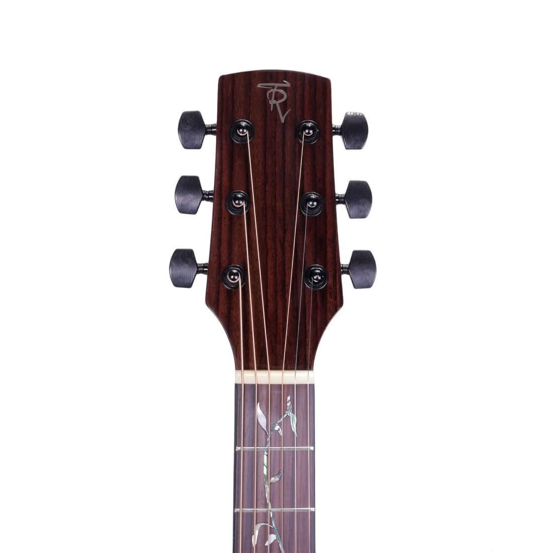 Timberidge 'Messenger Series' Mahogany Solid Top Acoustic-Electric Dreadnought Cutaway Guitar Natural Gloss