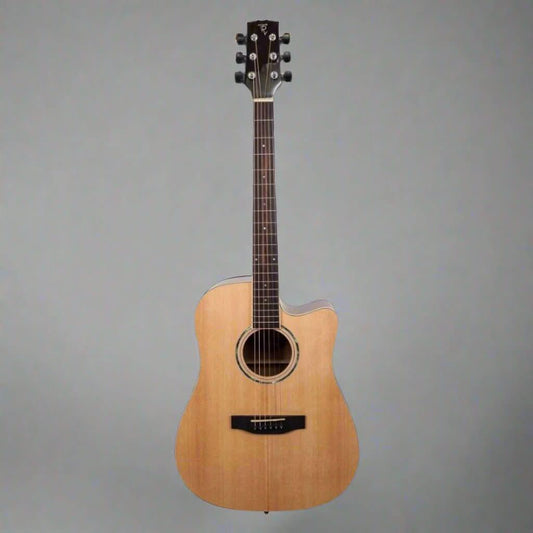 Timberidge TRC-1-NGL '1 Series' Spruce Solid Top Acoustic-Electric Guitar