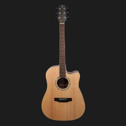 Timberidge TRC-1-NST '1 Series' Spruce Top Acoustic-Electric Guitar, Natural Satin Finish