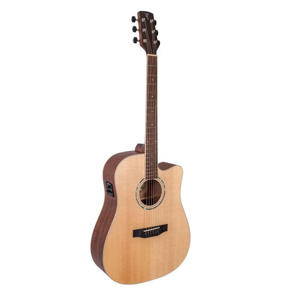 Timberidge TRC-1-NST '1 Series' Spruce Top Acoustic-Electric Guitar, Natural Satin Finish