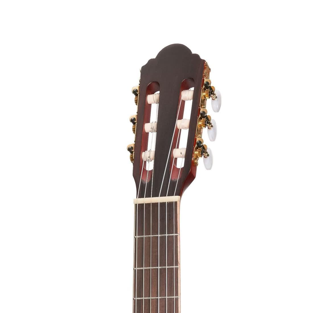 Timberidge '4 Series' Cedar Solid Top Acoustic-Electric Classical Cutaway Guitar Natural Satin