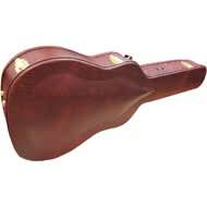 Torque Wooden Archtop Classical Guitar Case in Brown Finish