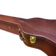 Torque Wooden Archtop Classical Guitar Case in Brown Finish