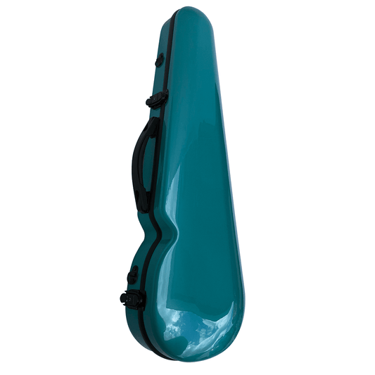 Vivo V203-34GR1 Polycarbonate Shaped Case to suit 3/4 Violin / 13" Viola - Teal Green Vivo Violins Cases & Bags