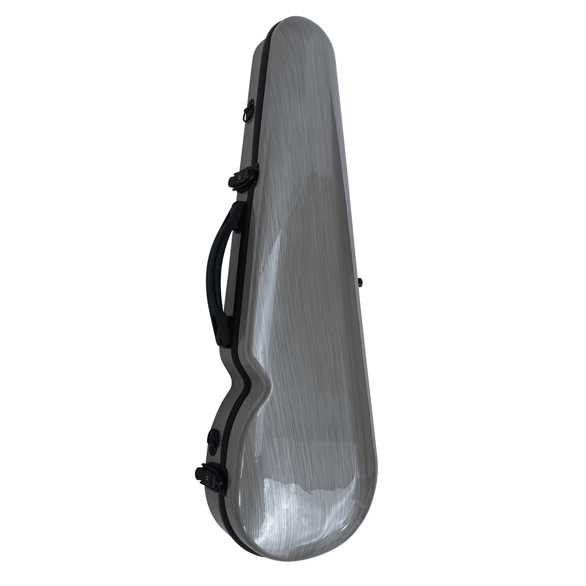 Vivo V203-34SL2 Polycarbonate Shaped Case to suit 3/4 Violin / 13" Viola - Brushed Silver Vivo Violins Cases & Bags
