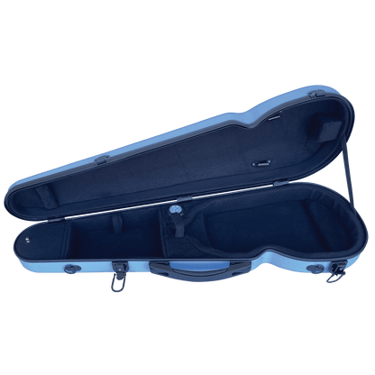 Vivo V203-44BL2 Polycarbonate Shaped Case to suit 4/4 Violin / 14" Viola - Baby Blue Vivo Violins Cases & Bags