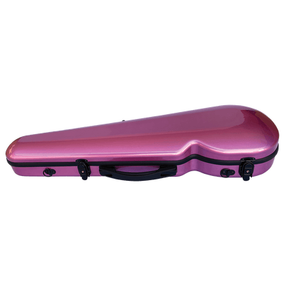 Vivo V203-44PK3 Polycarbonate Shaped Case to suit 4/4 Violin / 14" Viola - Metallic Pink Vivo Violins Cases & Bags