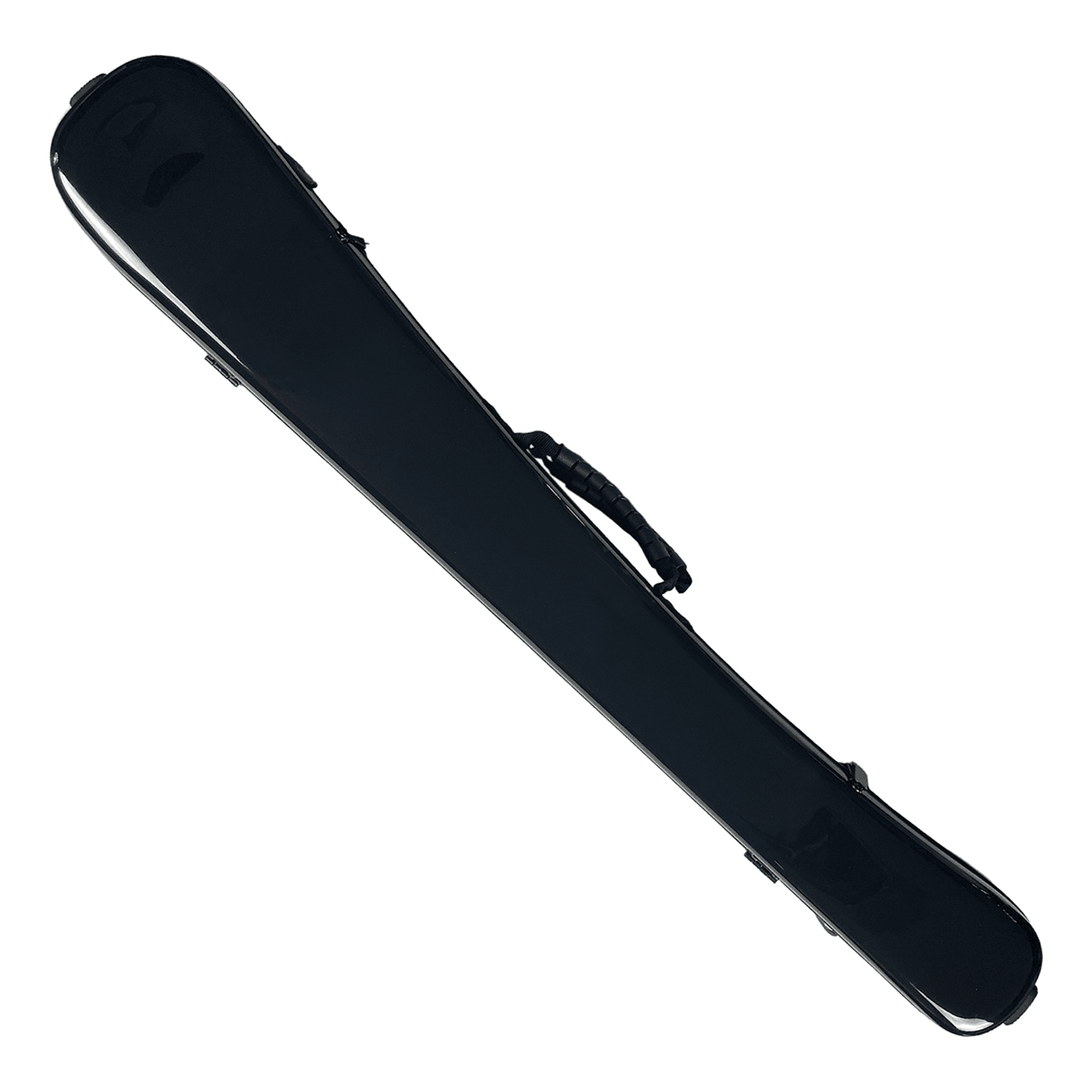 Vivo Bass Bow Case German/French Fits 2 Bows - Polycarbonate w/ Rosin Bag - Black - GIG Guitars