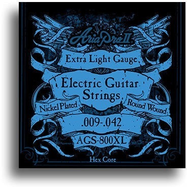 Aria Electric Guitar Extra Light Gauge String Set 9-42