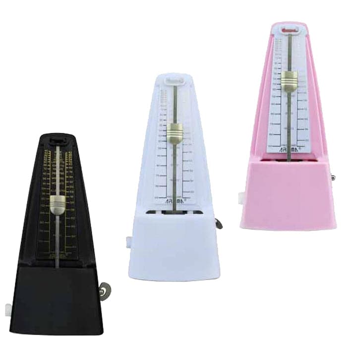 Aroma AM707 White - Aroma Mechanical Metronome White - GIG Guitars