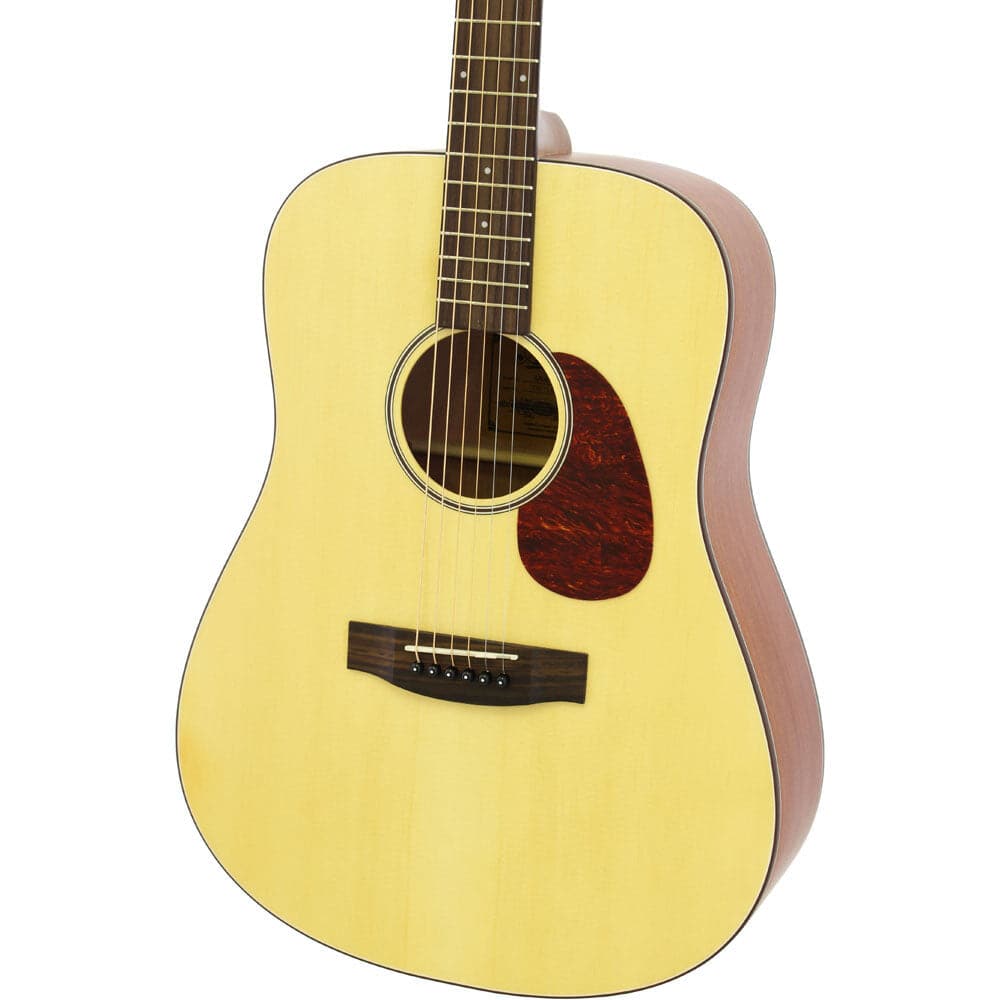 Aria 100 Series Dreadnought Body Acoustic Guitar in Matte Natural