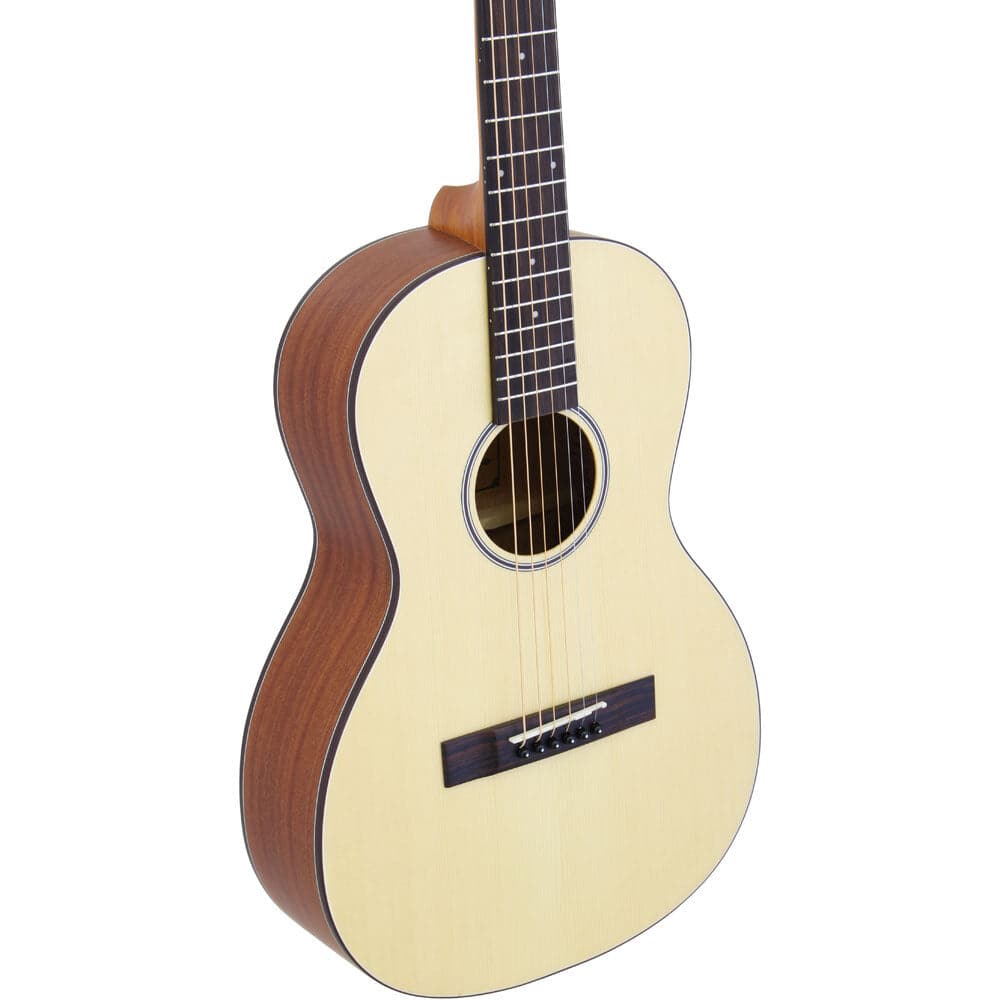 Aria 100 Series Parlour Body Acoustic Guitar in Matte Natural Finish
