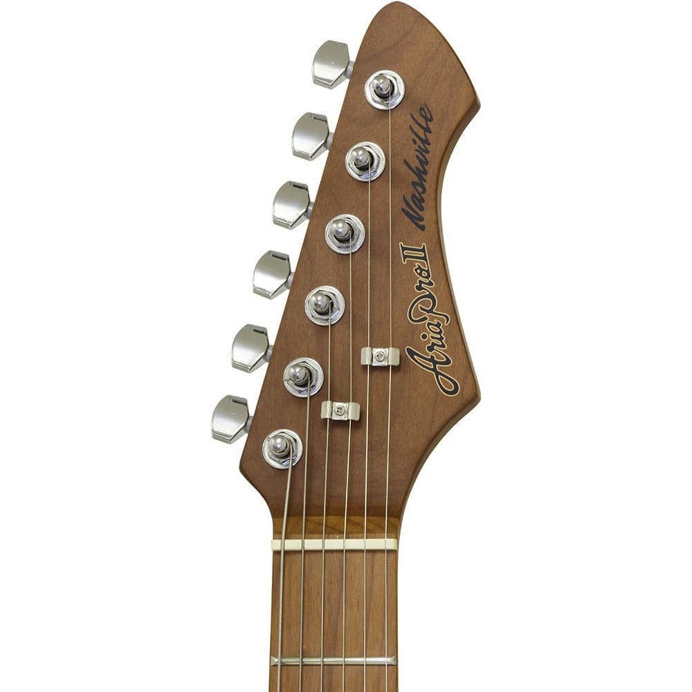 Aria 615-MK2 Nashville Electric Guitar in Black Diamond Gloss Finish